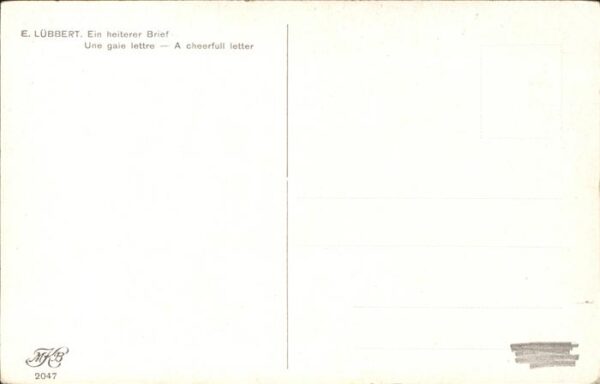 Luebbert E. Ein heiterer Brief Nr. 2047 – Bild 2