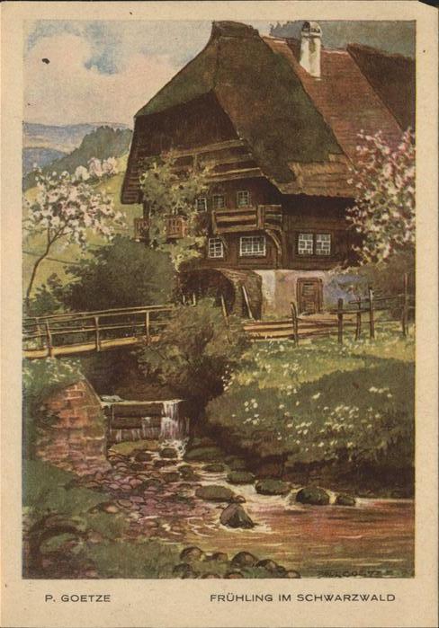 Goetze P. Frühling im Schwarzwald Schwarzwaldhaus