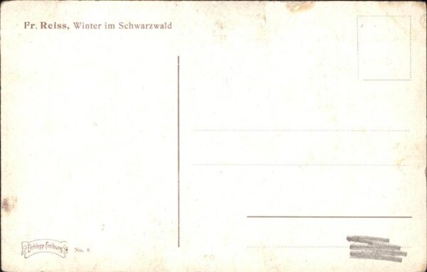 Reiss Fritz Nr. 8 Winter im Schwarzwald Schwarzwald – Bild 2