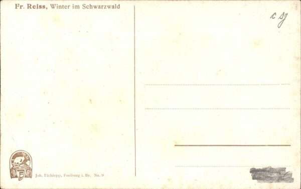 Reiss Fritz Nr. 9 Winter im Schwarzwald – Bild 2