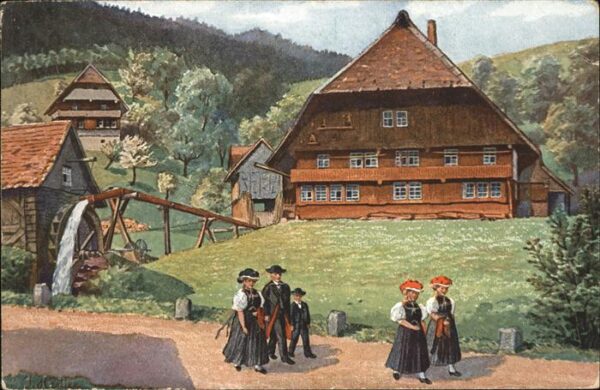 Hertter J. Nr. 220/24 Schwarzwaldhaus Trachten Was