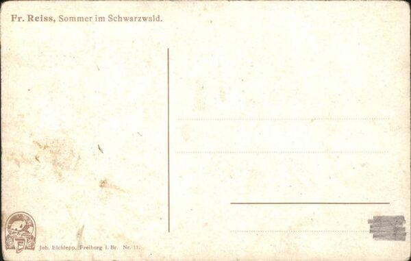 Reiss Fritz Nr. 11 Sommer im Schwarzwald Schwarzwal – Bild 2