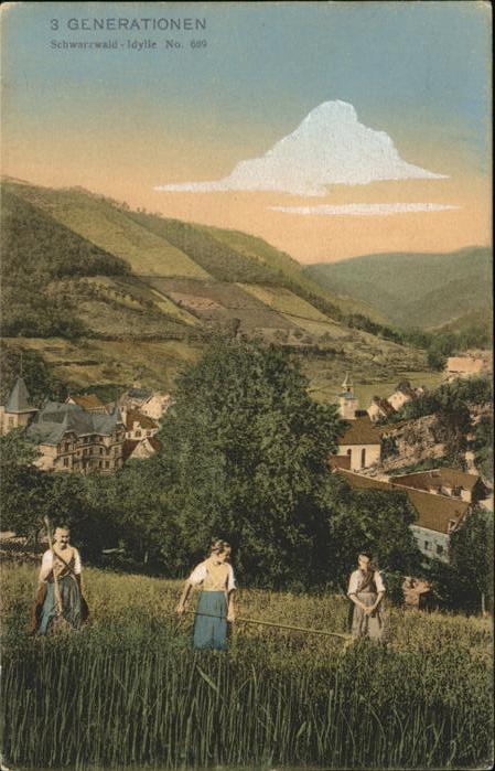 Landwirtschaft 3 Generationen Schwarzwald