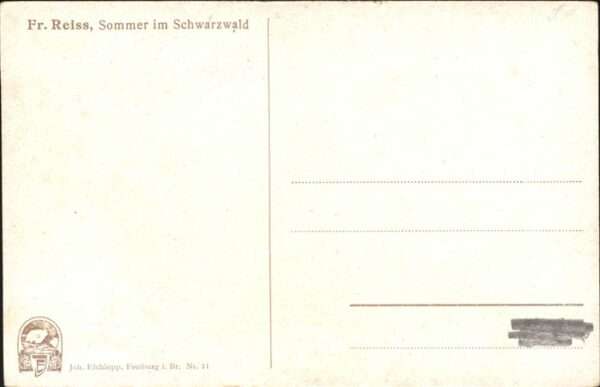 Reiss Fritz Nr. 11 Sommer im Schwarzwald Schwarzwal – Bild 2