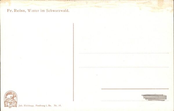 Reiss Fritz Nr. 16 Winter im Schwarzwald – Bild 2