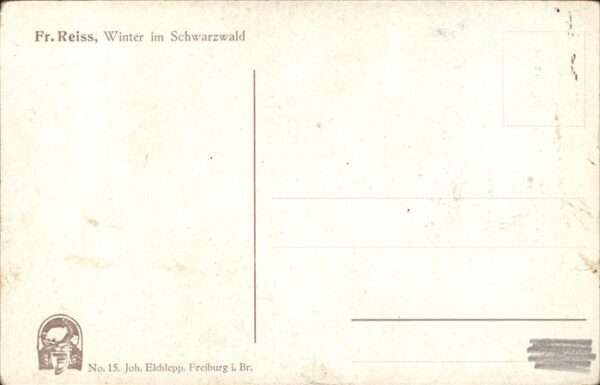 Reiss Fritz Nr. 15 Winter im Schwarzwald – Bild 2