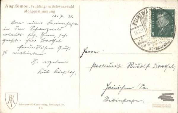 Simon A. Nr. 6 Schwarzwaldhaus Morgenstimmung – Bild 2