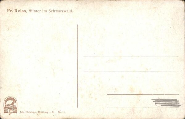 Reiss Fritz Nr. 11 Winter im Schwarzwald – Bild 2