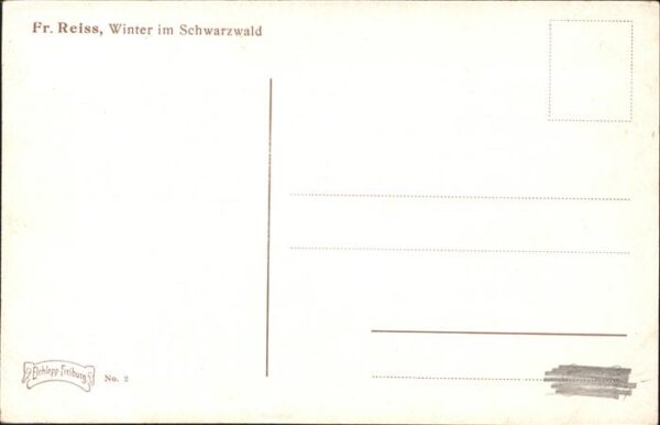 Reiss Fritz Nr. 2 Winter im Schwarzwald – Bild 2