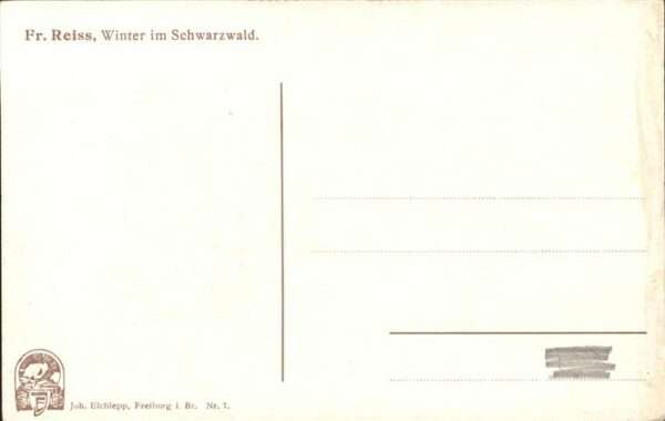 Reiss Fritz Nr. 7 Winter im Schwarzwald – Bild 2