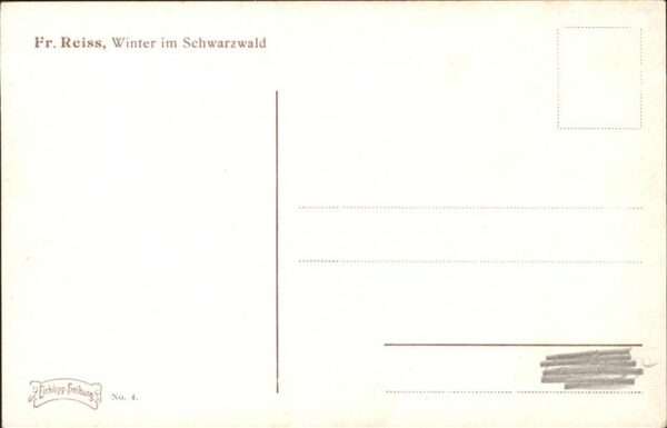 Reiss Fritz Nr. 4 Winter im Schwarzwald – Bild 2