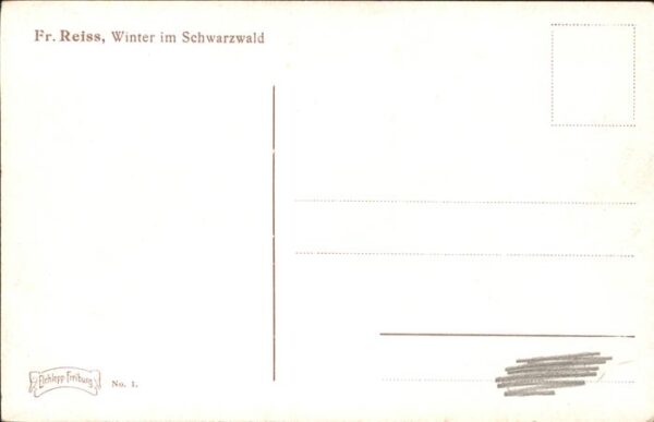 Reiss Fritz Nr. 1 Winter im Schwarzwald – Bild 2
