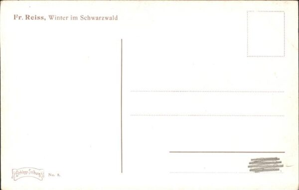 Reiss Fritz Nr. 3 Winter im Schwarzwald – Bild 2