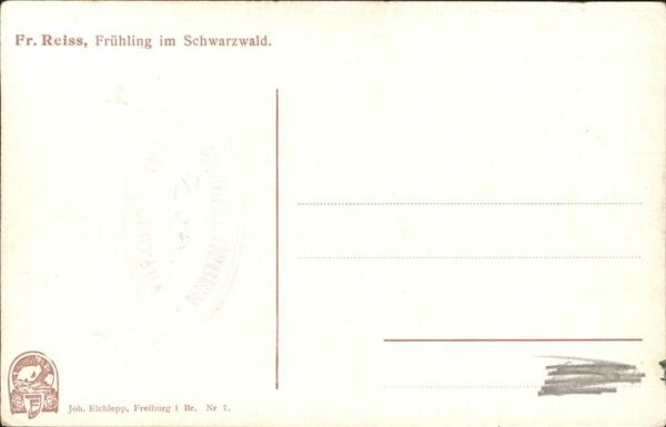 Reiss Fritz Nr. 7 Frühling im Schwarzwald Elchlepp- – Bild 2