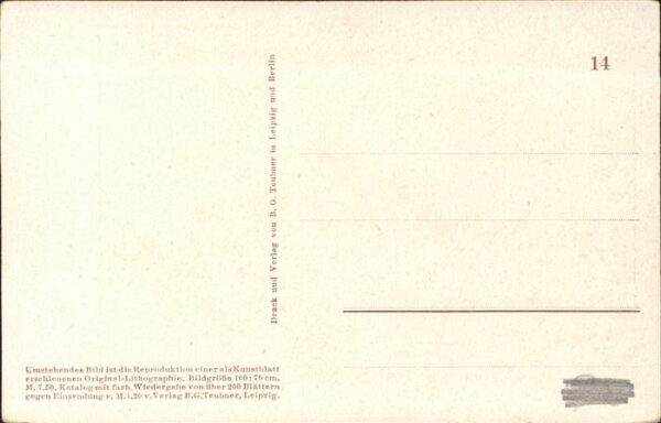 Kuenstlerkarte Conz Schwarzwaldtanne Litho – Bild 2