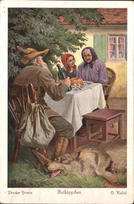 Maerchen Sagen Rotkäppchen Nr. 3735 O. Kubel Brüder Gr