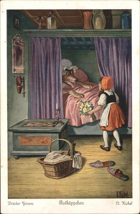 Maerchen Sagen Rotkäppchen Nr. 3734 O. Kubel Gebrüder