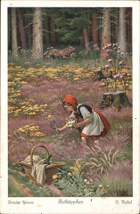 Maerchen Sagen Rotkäppchen Nr. 3732 O. Kubel Brüder Gr
