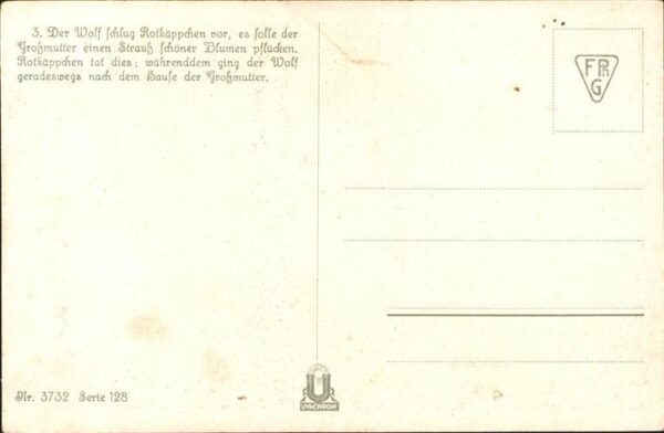 Maerchen Sagen Rotkäppchen Nr. 3732 O. Kubel Brüder Gr – Bild 2