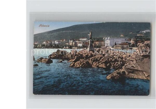 Opatija Abbazia Hafenpanorama Denkmal