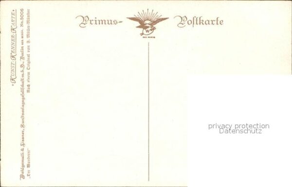 Verlag Primus Nr. 5006 F. Müller-Münster Der Wanderer – Bild 2