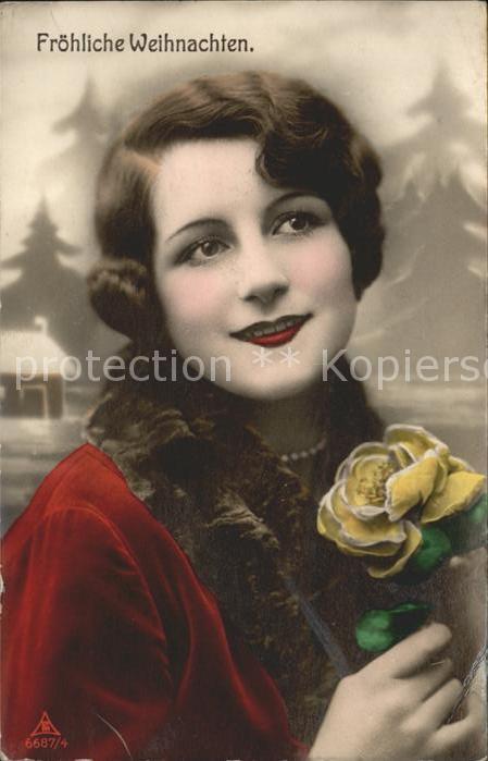 Verlag PH Nr. 6687/4 Weihnachten Frau Rose