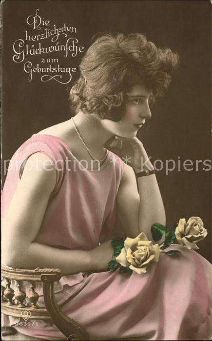 Verlag HB Nr. 9639/1 Geburstag Frau Rosen