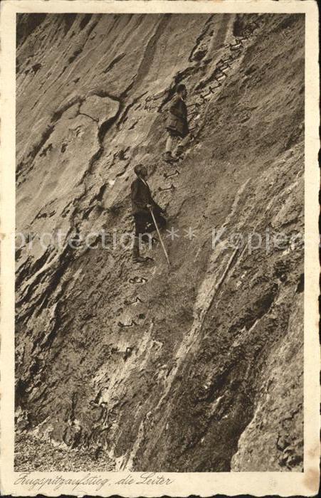 Bergsteigen Klettern Zupspitze Leiter