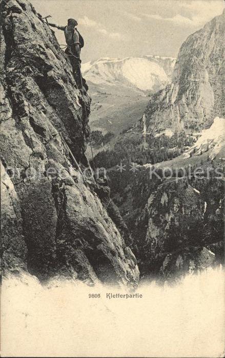 Bergsteigen Klettern Kletterpartie