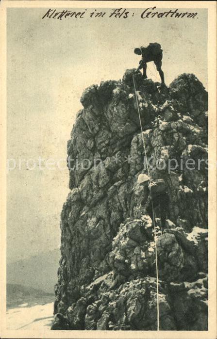 Bergsteigen Klettern Kletterei im Fels Gratturm