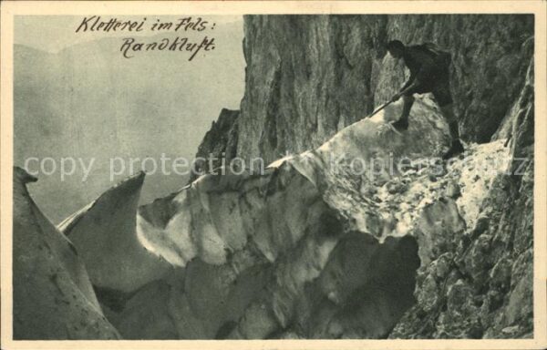 Bergsteigen Klettern Kletterei Randkluft
