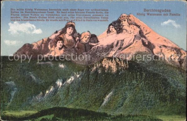 Berggesichter Berchtesgaden König Watzmann mit Famili