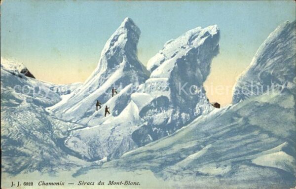 Bergsteigen Klettern Chamonix Seracs Mont-Blanc