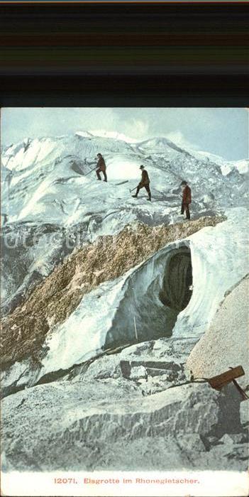 Bergsteigen Klettern Eisgrotte Rhonengletscher
