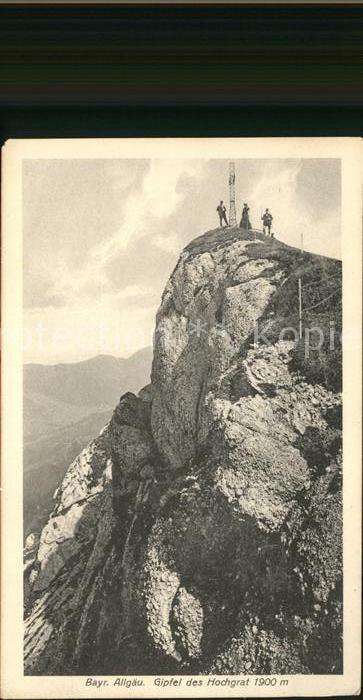 Bergsteigen Klettern Gipfel Hochgrat