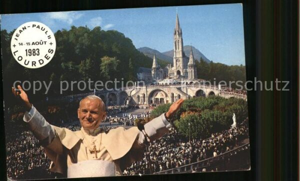 Papst Johannes Paul II. Lourdes Basilika
