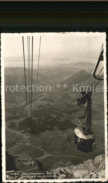 Seilbahn Säntis Schwägalp neue Autostrasse