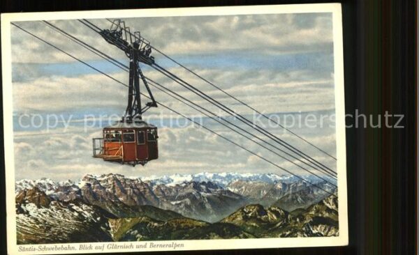 Seilbahn Säntis Glärnisch Berneralpen