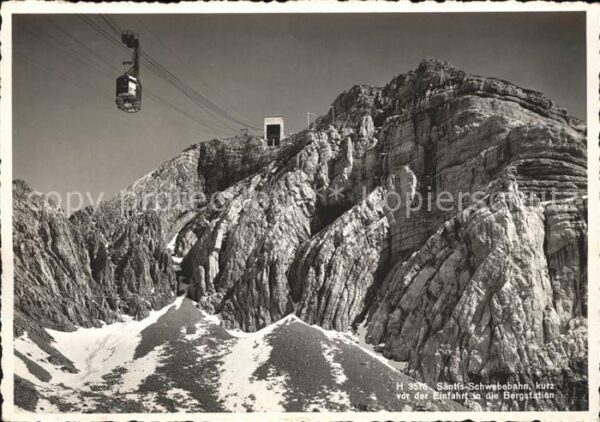 Seilbahn Säntis Einfahrt Bergstation