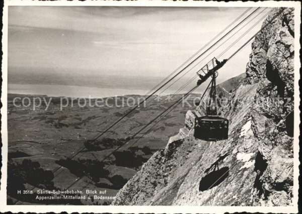 Seilbahn Säntis Appenzeller-Mittelland Bodensee