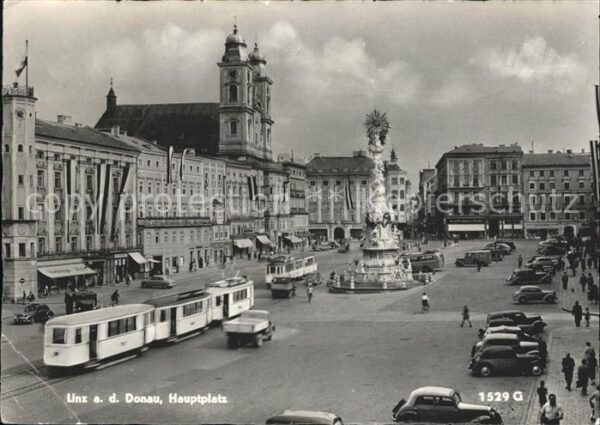 Strassenbahn Lind a.d. Donau Hauptplatz
