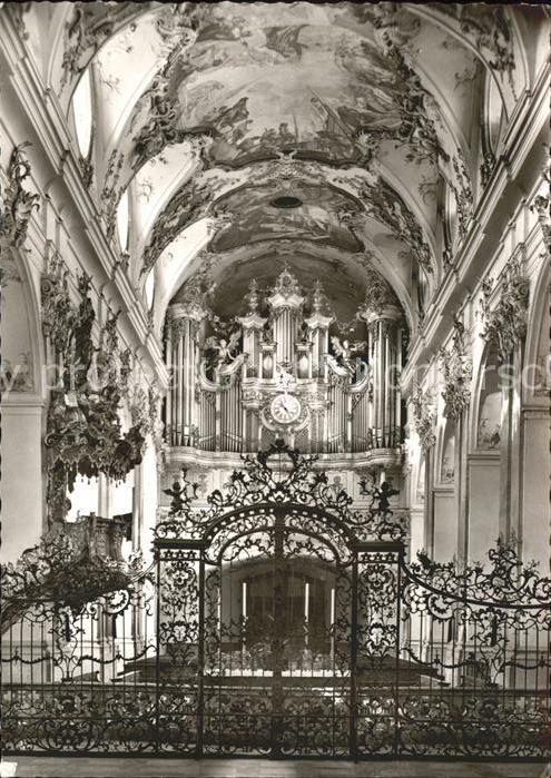Kirchenorgel Amorbach Odenwald Abteikirche Chorgitte