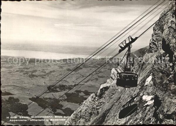 Seilbahn Säntis Appenzeller-Mittelland Bodensee