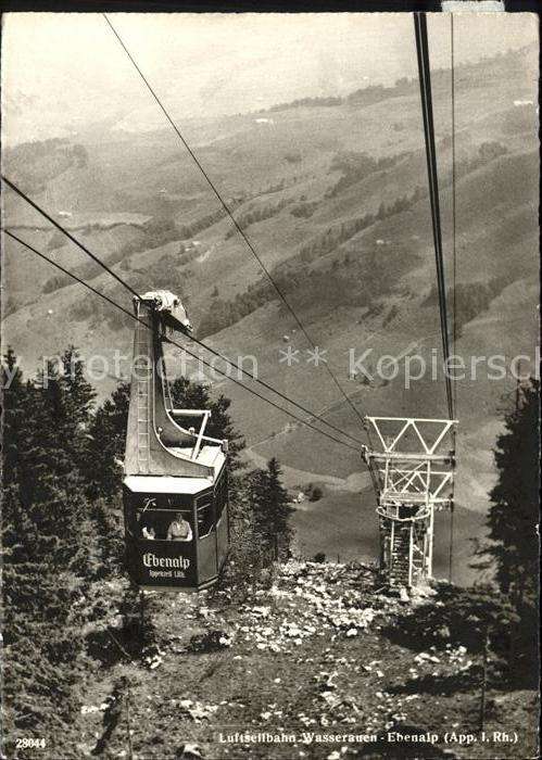 Foto Gross Hans Nr. 28044 Seilbahn Wasserauen-Ebenalp