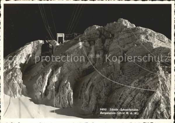Seilbahn Säntis Bergstation Foto-Gross