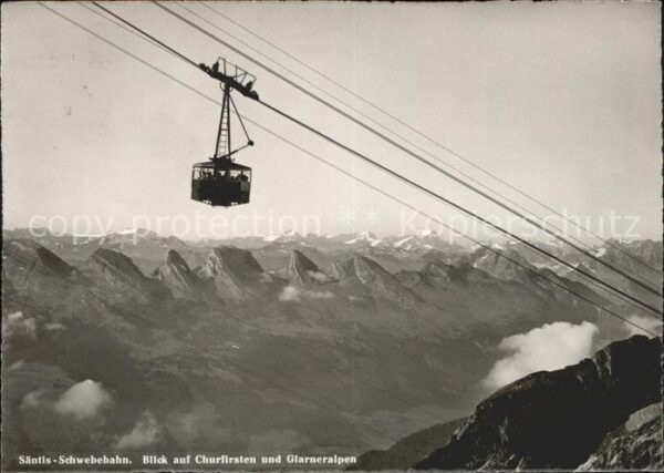 Seilbahn Säntis Churfirsten Glarneralpen