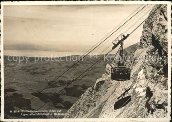 Seilbahn Säntis Appenzeller-Mittelland Bodensee