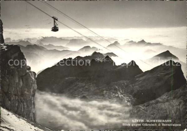 Foto Gross Hans Nr. 22674 Säntis-Seilbahn Glärnisch Bernera