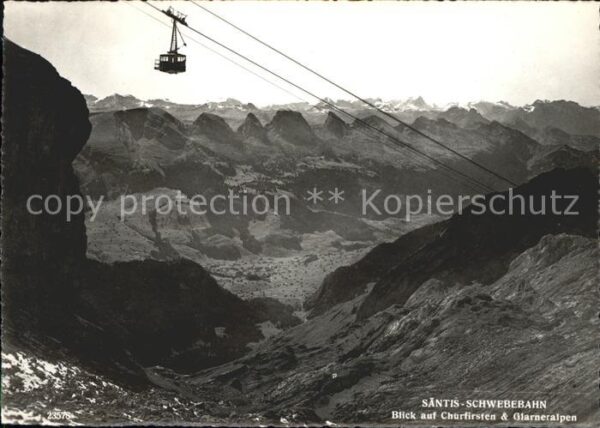 Foto Gross Hans Nr. 23578 Säntis-Seilbahn Churfirsten Glarn