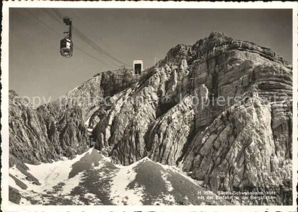 Seilbahn Säntis Einfahrt Bergstation